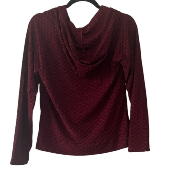 Women's‎ NWT True Rock Waffle Knit Honeycomb Zip Up Hoodie Size L/XL - Picture 2 of 4